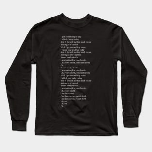 Last Caress lyrics Long Sleeve T-Shirt